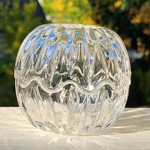 Vintage Led Crystal Trinket Treasure Box‎ Candle Holder Egg Shape